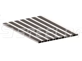 Алюминиевая решетка SteeGuard Стандарт 40 резина + широкий скребок