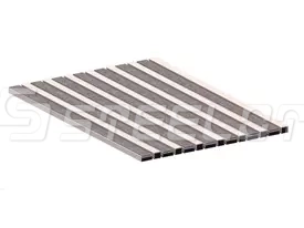 Алюминиевая решетка SteeGuard Стандарт 40 ворс + широкий скребок