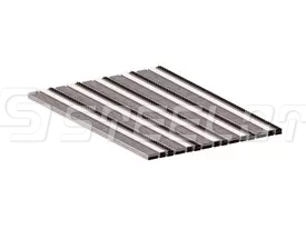 Алюминиевая решетка SteeGuard Стандарт 40 ворс + щетка + широкий скребок
