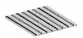 Алюминиевая решетка SteeGuard Стандарт 40 5 щетка + ворс