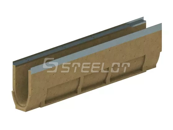 Лоток водоотводный полимербетонный SteePro PB DN100 H260