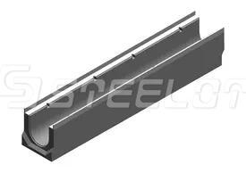 Бетонные водоотводные лотки SteePro DN110 с уклоном 0,5%