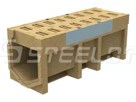 Моноблок полимербетонный ревизионный с полимербетонной решеткой SteeBlock DN300 H410, кл. Е600